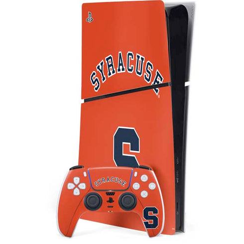 Syracuse University S Orange PS5 Slim Digital Edition Console Skin