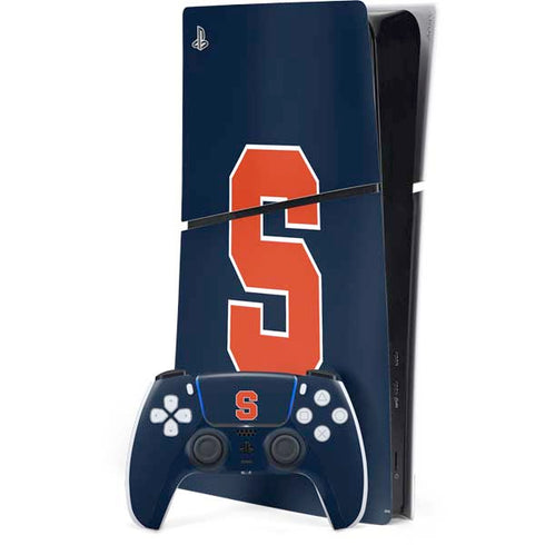 Syracuse University S Logo PS5 Slim Digital Edition Bundle Skin