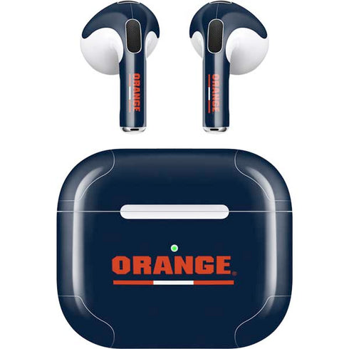Syracuse University Orange Apple AirPods (3rd Gen 2021) Skin