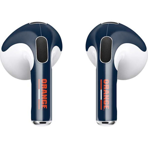 Syracuse University Orange Apple AirPods (3rd Gen 2021) Skin
