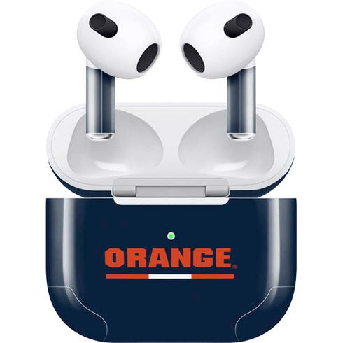 Syracuse University Orange Apple AirPods (3rd Gen 2021) Skin