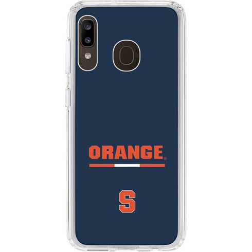 Syracuse University Orange Galaxy A20 Clear Case