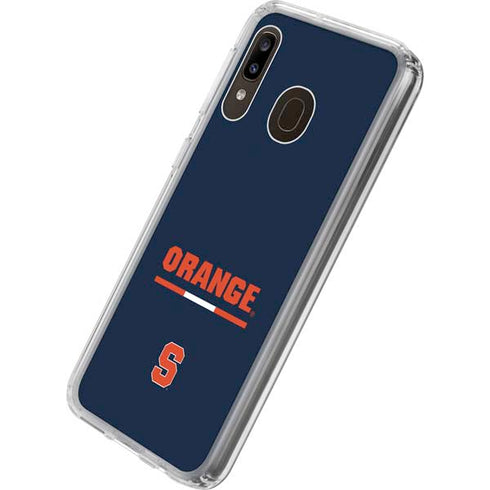 Syracuse University Orange Galaxy A20 Clear Case