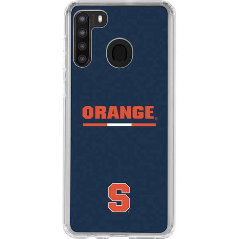 Syracuse University Orange Galaxy A21 Clear Case