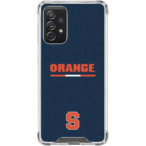 Syracuse University Orange Galaxy A72 5G Clear Case
