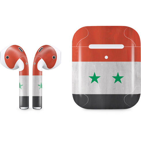 Syria Flag Distressed Apple AirPods 2 Skin