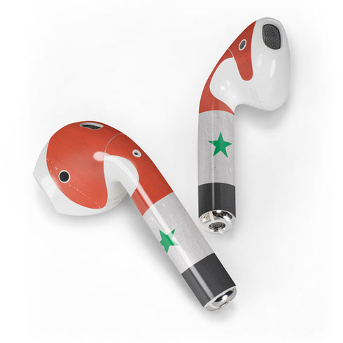 Syria Flag Distressed Apple AirPods 2 Skin