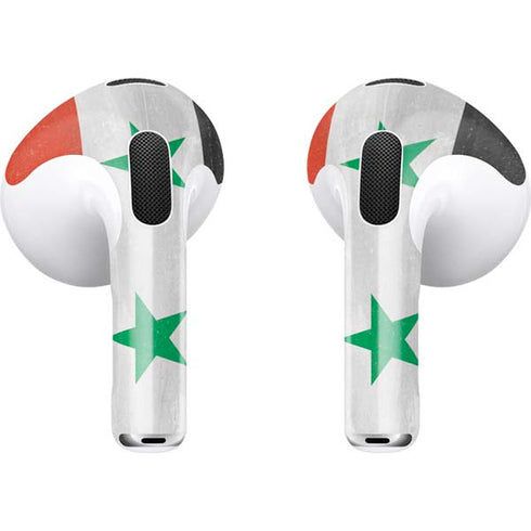 Syria Flag Distressed Apple AirPods (3rd Gen 2021) Skin