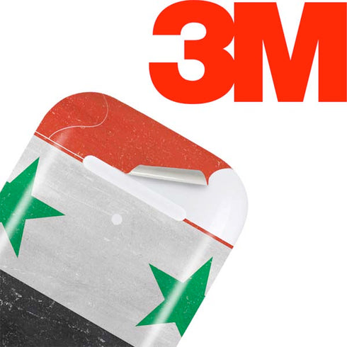 Syria Flag Distressed Apple AirPods Skin