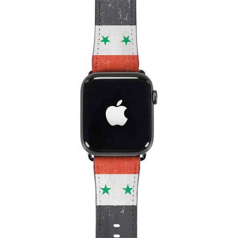 Syria Flag Distressed Apple Watch Band 38-40mm