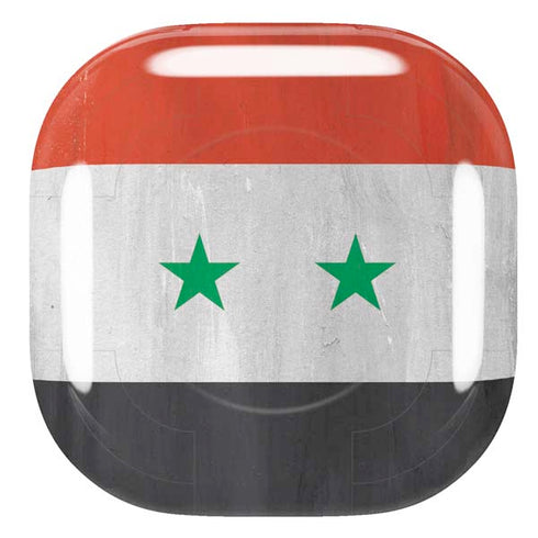 Syria Flag Distressed Galaxy Buds Pro Skin