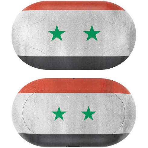 Syria Flag Distressed Galaxy Buds Skin