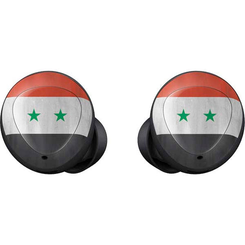 Syria Flag Distressed Galaxy Buds Skin