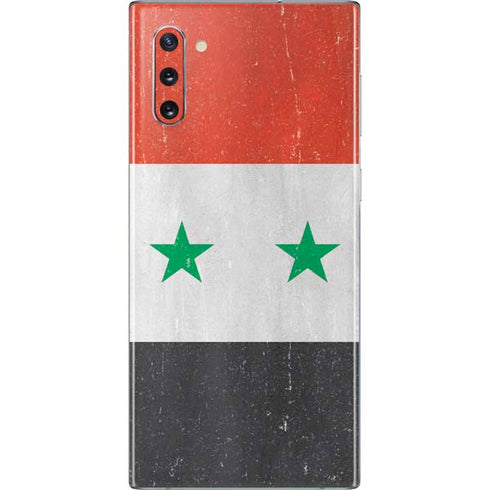 Syria Flag Distressed Galaxy Note 10 Skin