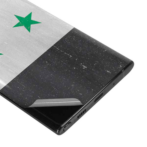 Syria Flag Distressed Galaxy Note 10 Skin