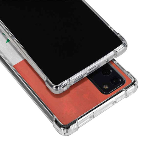 Syria Flag Distressed Galaxy Note20 5G Clear Case