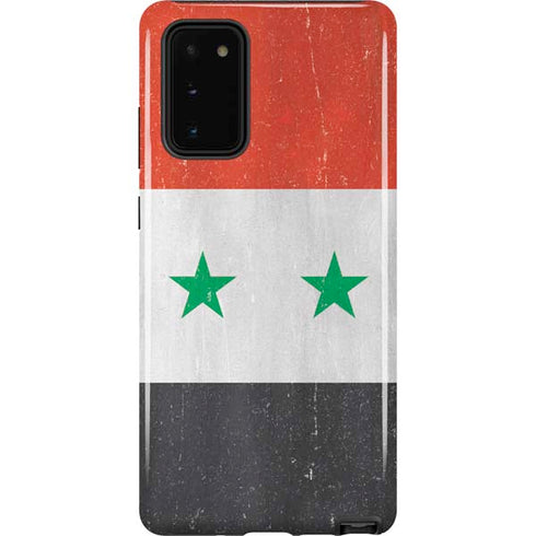 Syria Flag Distressed Galaxy Note20 5G Pro Case
