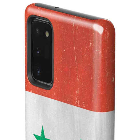 Syria Flag Distressed Galaxy Note20 5G Pro Case