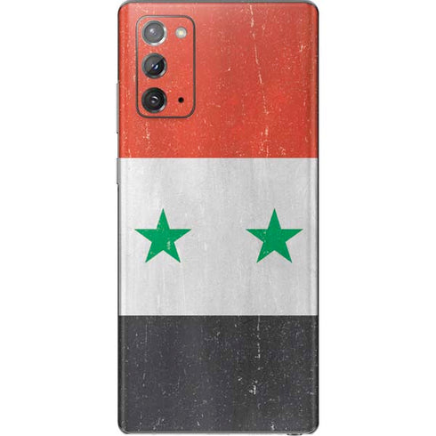Syria Flag Distressed Galaxy Note20 5G Skin