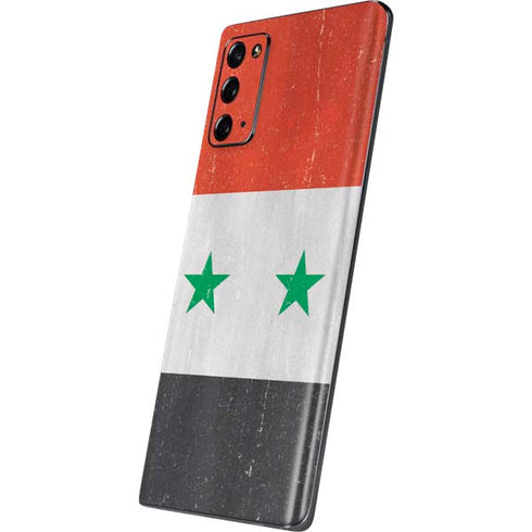 Syria Flag Distressed Galaxy Note20 5G Skin