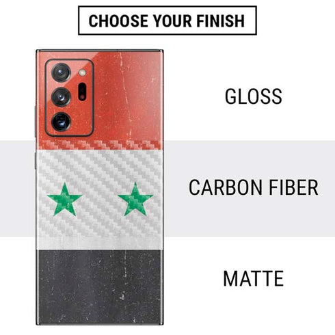 Syria Flag Distressed Galaxy Note20 Ultra 5G Skin