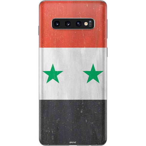 Syria Flag Distressed Galaxy S10 Skin