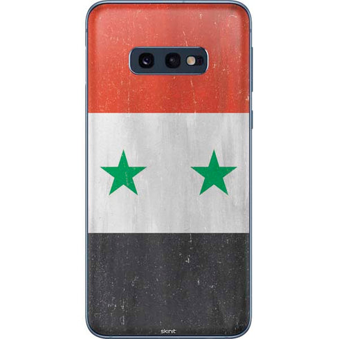 Syria Flag Distressed Galaxy S10e Skin