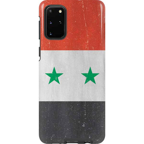 Syria Flag Distressed Galaxy S20 Plus Pro Case