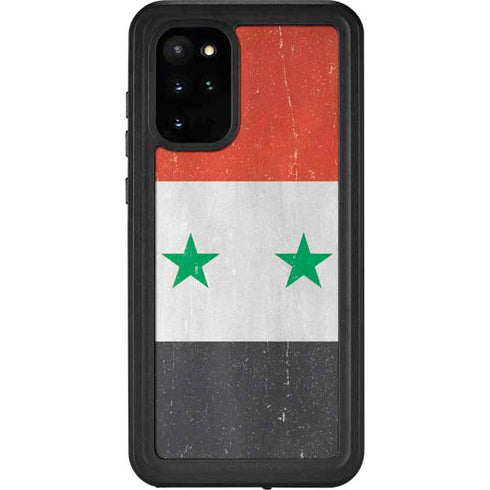 Syria Flag Distressed Galaxy S20 Plus Waterproof Case