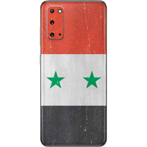 Syria Flag Distressed Galaxy S20 Skin