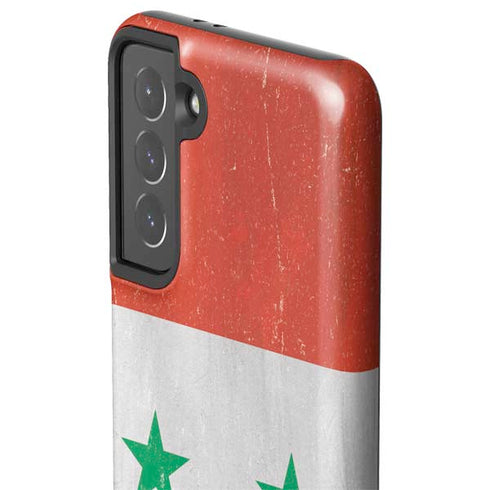 Syria Flag Distressed Galaxy S21 5G Pro Case