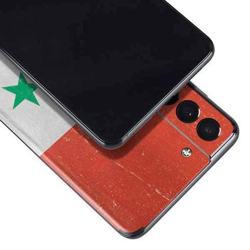 Syria Flag Distressed Galaxy S21 5G Skin