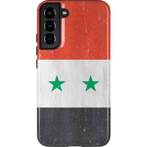 Syria Flag Distressed Galaxy S22 Plus Pro Case