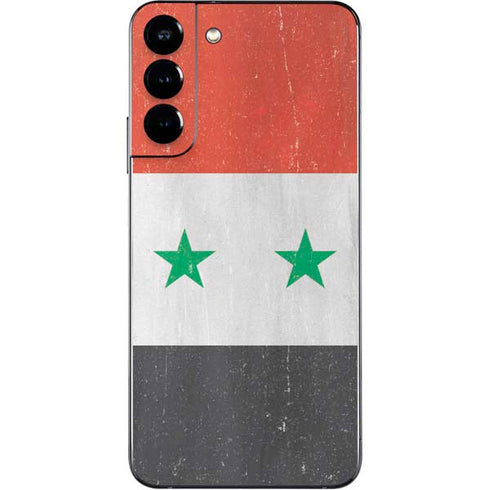Syria Flag Distressed Galaxy S22 Plus Skin