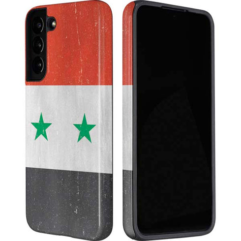 Syria Flag Distressed Galaxy S22 Pro Case