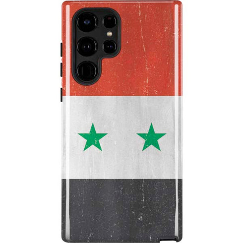 Syria Flag Distressed Galaxy S22 Ultra Pro Case