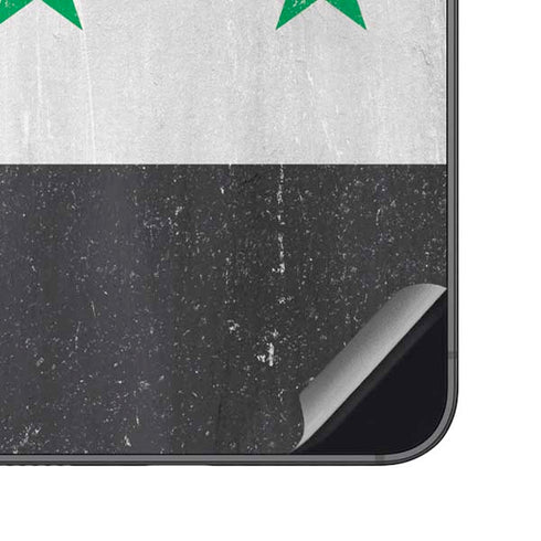 Syria Flag Distressed Galaxy S23 FE Skin