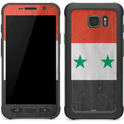 Syria Flag Distressed Galaxy S7 Active Skin