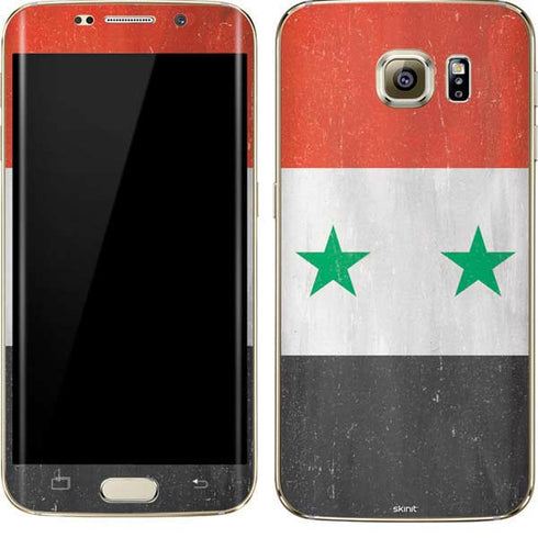 Syria Flag Distressed Galaxy S7 Edge Skin