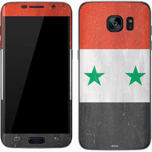 Syria Flag Distressed Galaxy S7 Skin