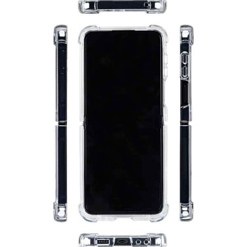 Syria Flag Distressed Galaxy Z Flip5 5G Clear Case