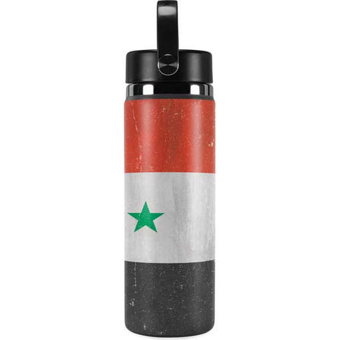 Syria Flag Distressed Hydro Flask 20oz Wide Mouth Skin