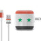 Syria Flag Distressed iPad Charger (10W USB) Skin
