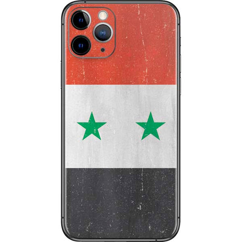 Syria Flag Distressed iPhone 11 Pro Skin