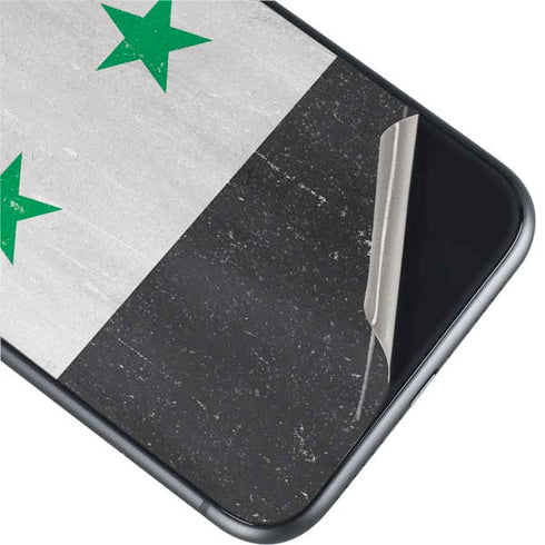 Syria Flag Distressed iPhone 11 Skin