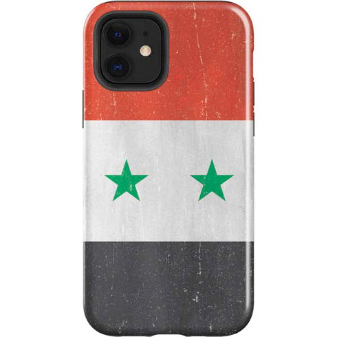 Syria Flag Distressed iPhone 12 Impact Case