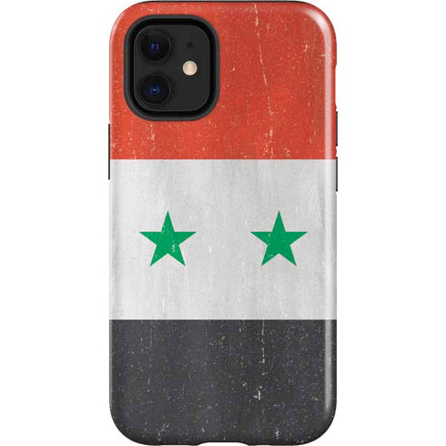 Syria Flag Distressed iPhone 12 Mini Impact Case