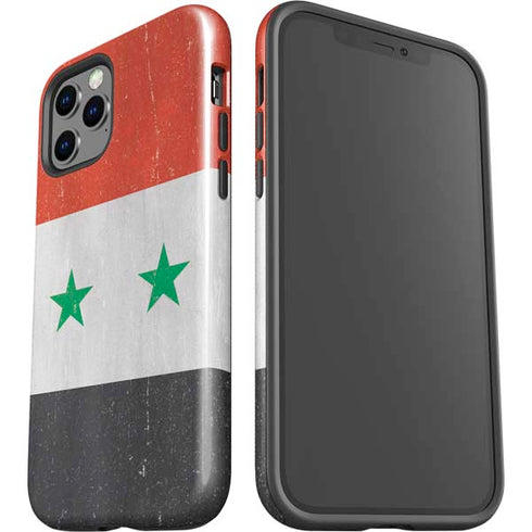 Syria Flag Distressed iPhone 12 Pro Impact Case