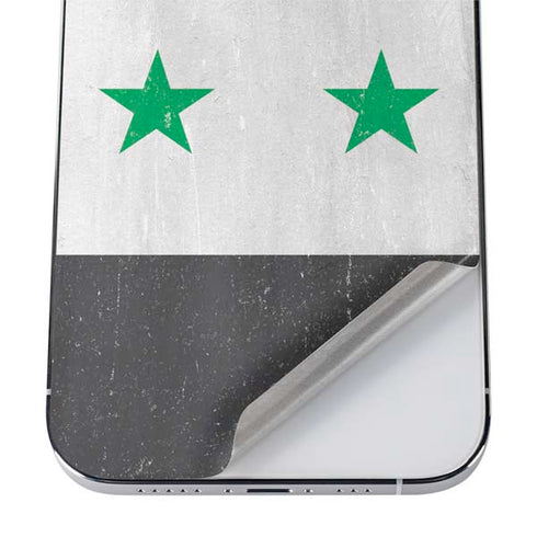 Syria Flag Distressed iPhone 12 Pro Max Skin