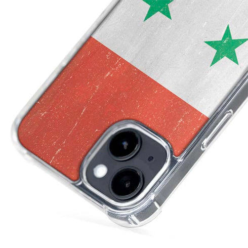 Syria Flag Distressed iPhone 15 MagSafe Case